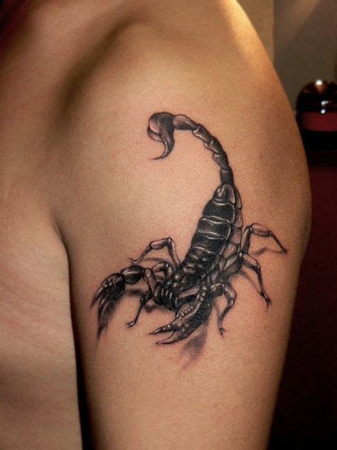 scorpion shoulder tattoo|75+ Scorpion Shoulder Tattoo Ideas